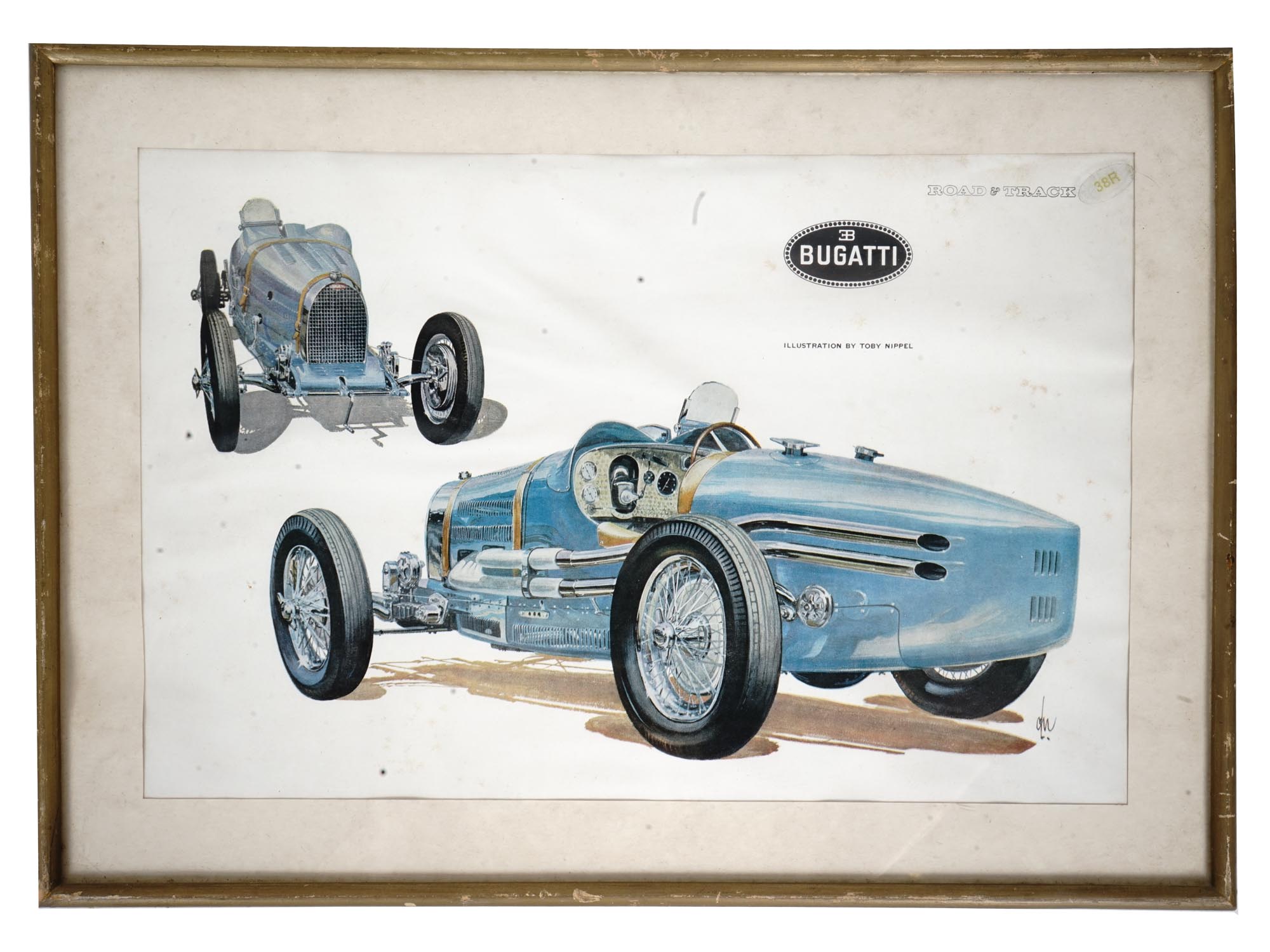 FRAMED WALL PRINTS OF ANTIQUE CARS BY TOBY NIPPEL PIC-3